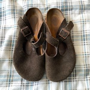 Mocha Mary Jane Birkenstocks 36